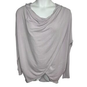 Athleta Hooded Wrap Sweatshirt Long Sleeve Modal Blend‎ Women's Size M Medium